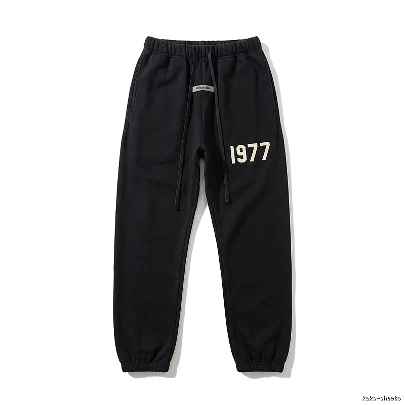 ESSENTIALS 1977 Casual Black Sweatpants