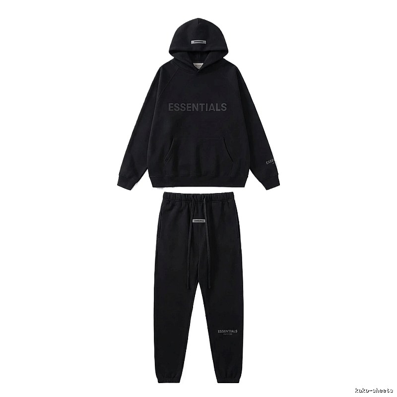 ESSENTIALS casual style black suit