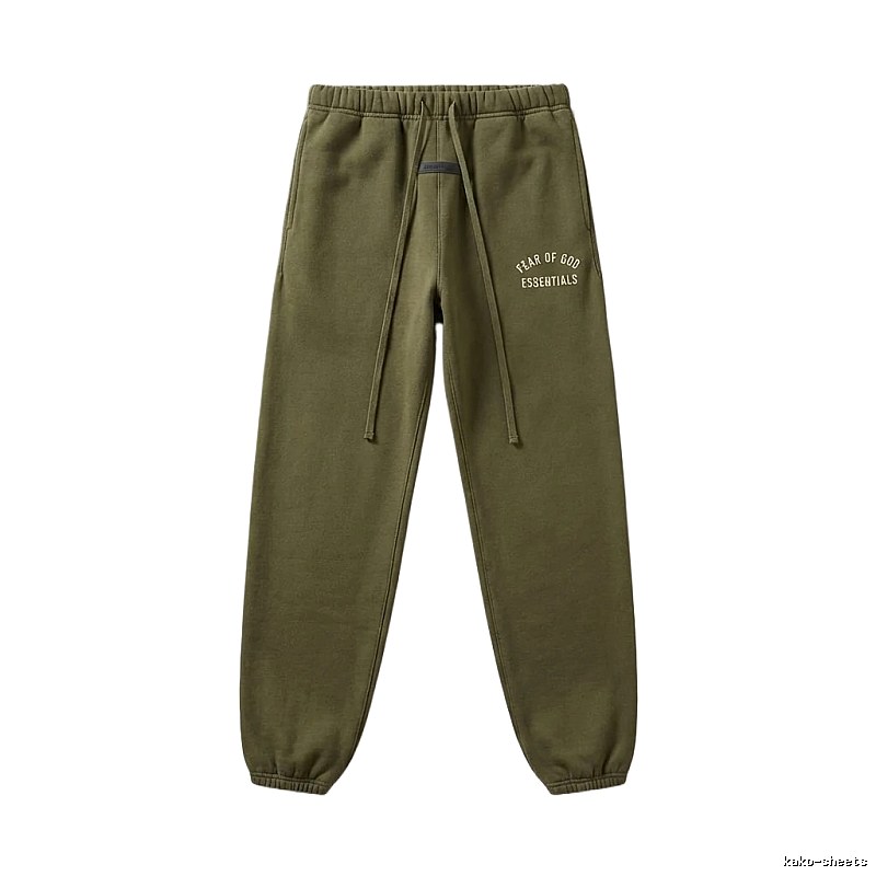 ESSENTIALS casual style olive green sweatpants