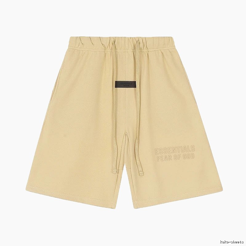 ESSENTIALS minimalist khaki shorts