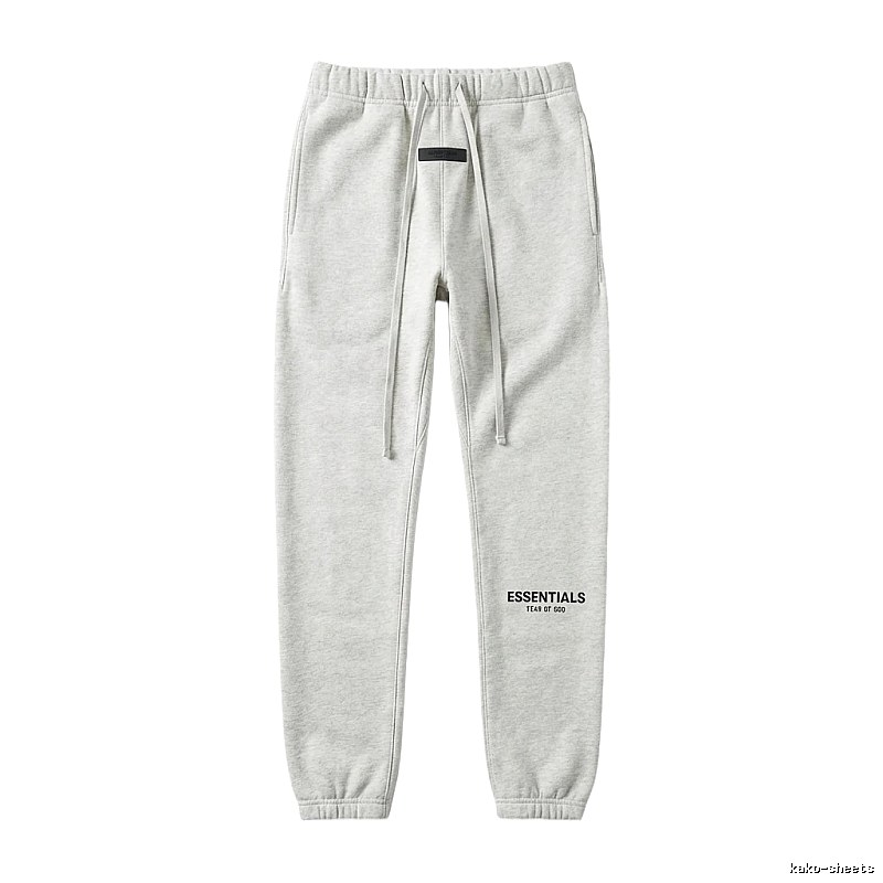ESSENTIALS minimalist light gray sweatpants