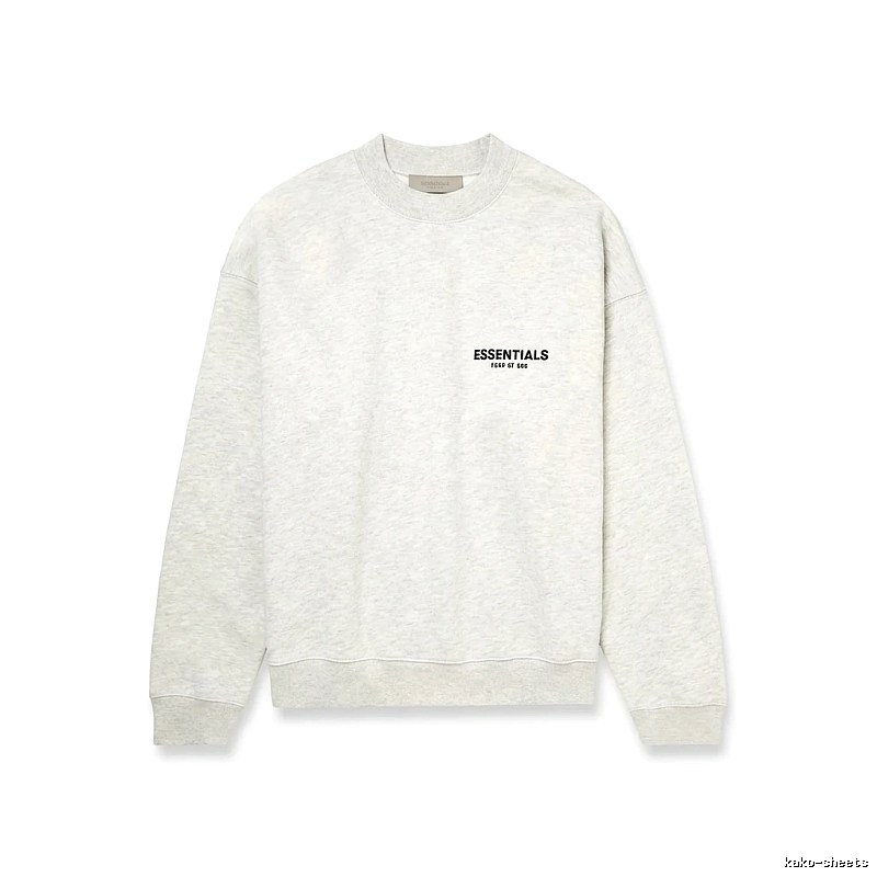 ESSENTIALS minimalist light gray sweatshirt