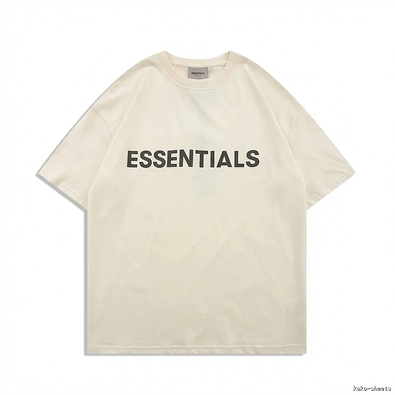 ESSENTIALS minimalist style beige T-shirt