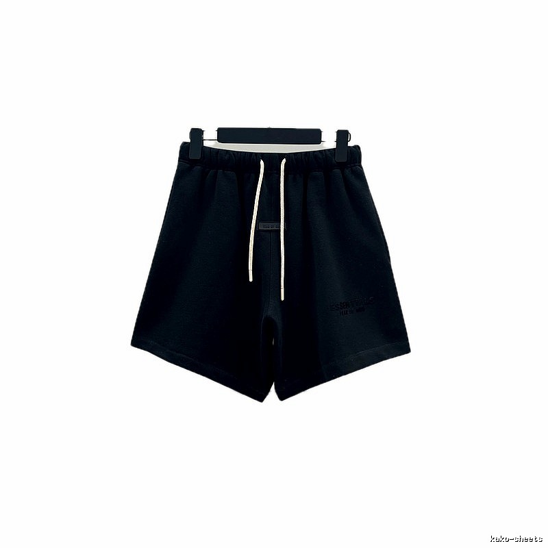 ESSENTIALS Minimalist Style Black Shorts