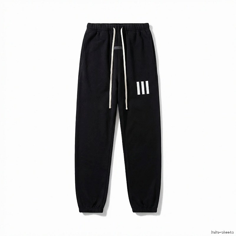 ESSENTIALS minimalist style black sweatpants