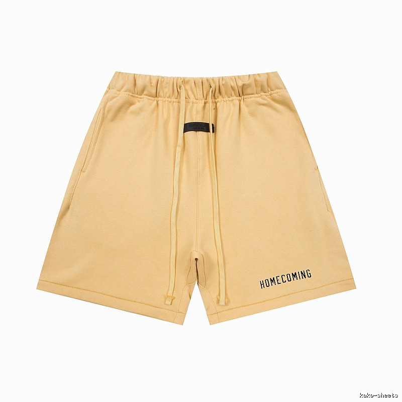 ESSENTIALS minimalist style khaki shorts