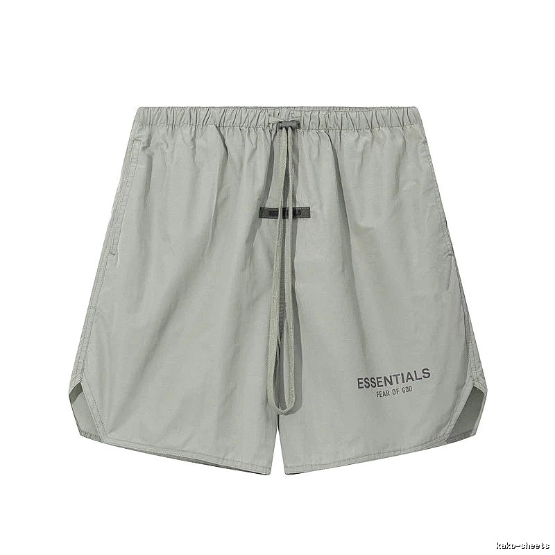 ESSENTIALS minimalist style light gray shorts
