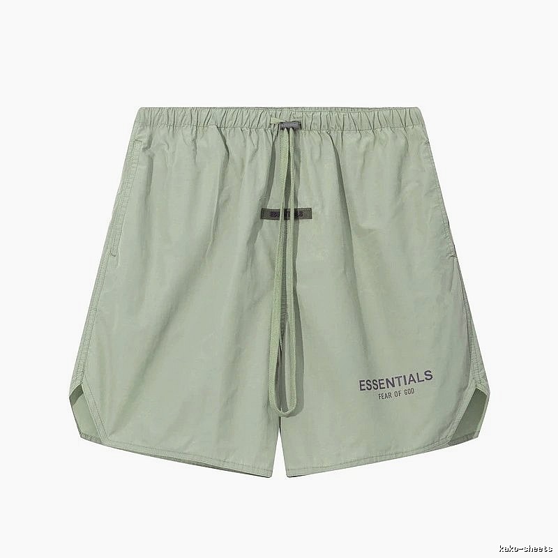 ESSENTIALS minimalist style light green shorts