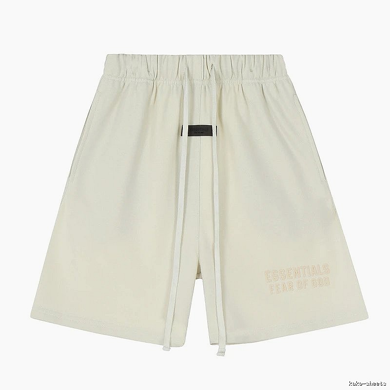 ESSENTIALS minimalist style off-white shorts