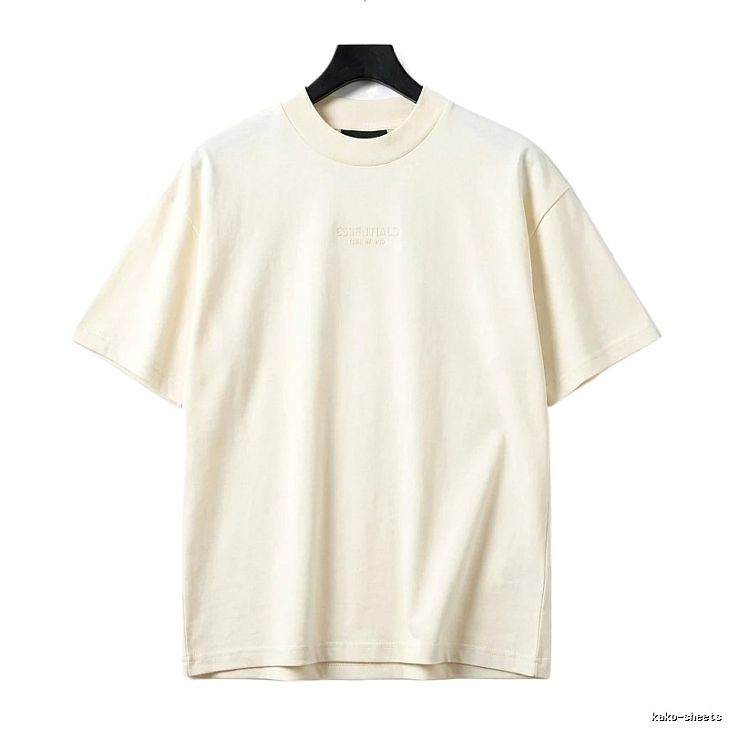ESSENTIALS minimalist style off-white T-shirt