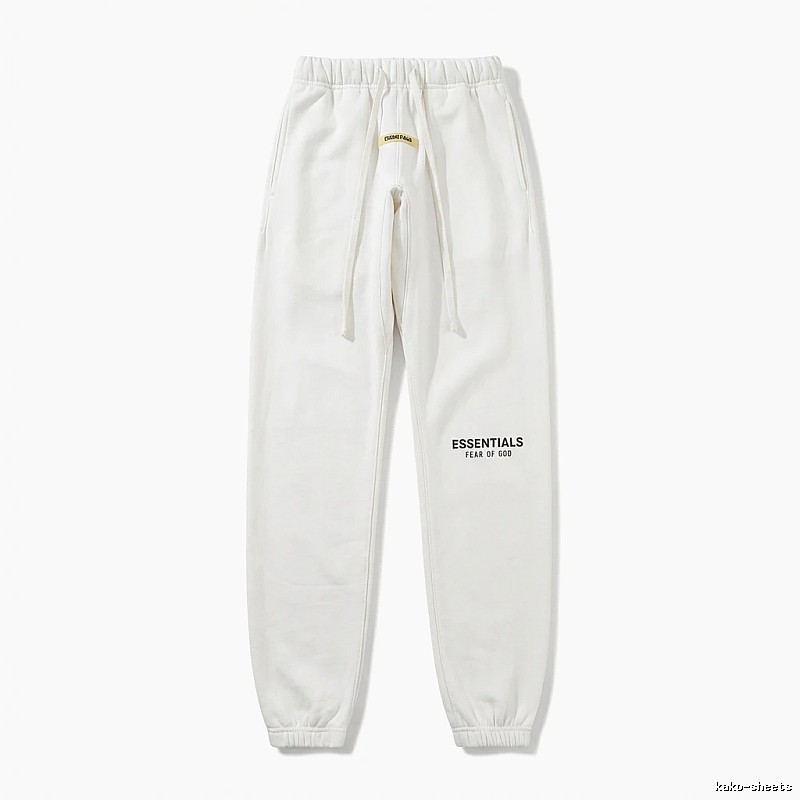 ESSENTIALS minimalist style white sweatpants