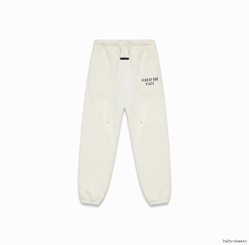 ESSENTIALS minimalist style white sweatpants