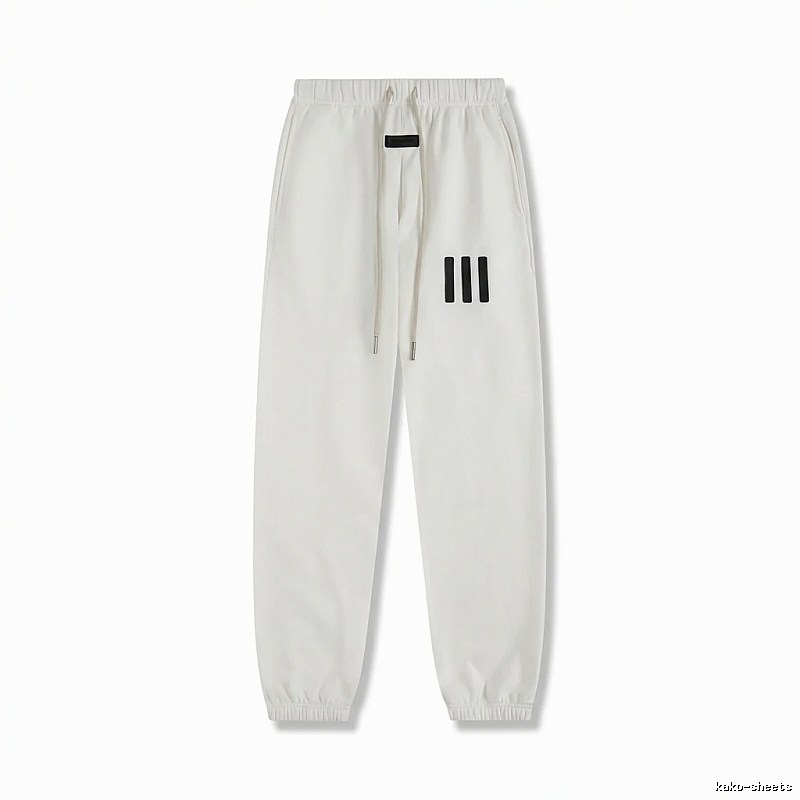 ESSENTIALS minimalist style white sweatpants