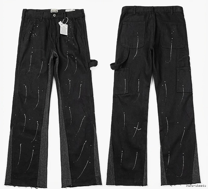 Gallery Dept Graffiti Style Black Work Pants