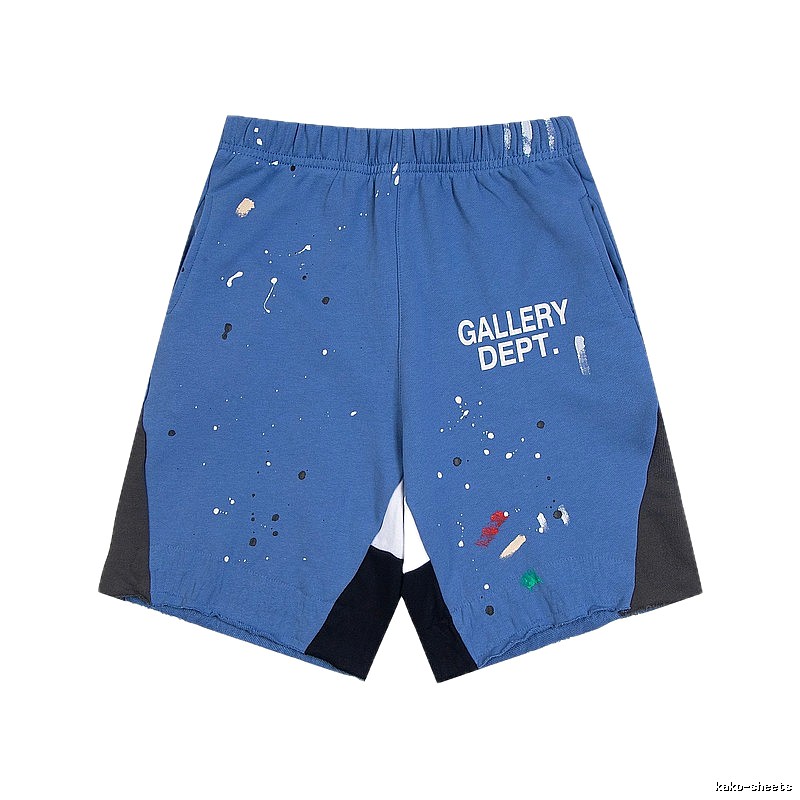 Gallery Dept. graffiti-style blue shorts
