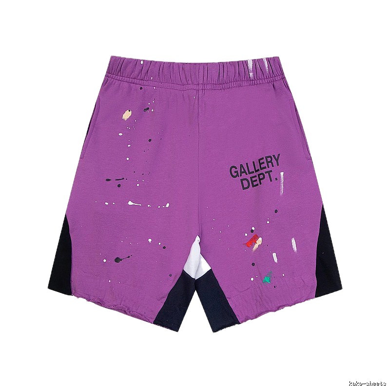 Gallery Dept. graffiti-style purple shorts