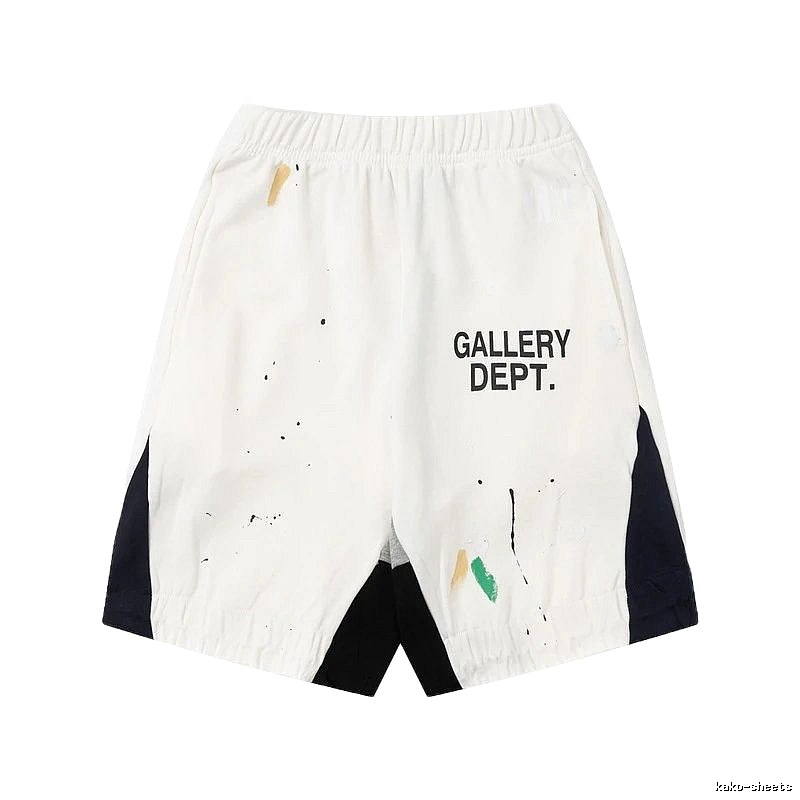 Gallery Dept. Graffiti Style White Shorts