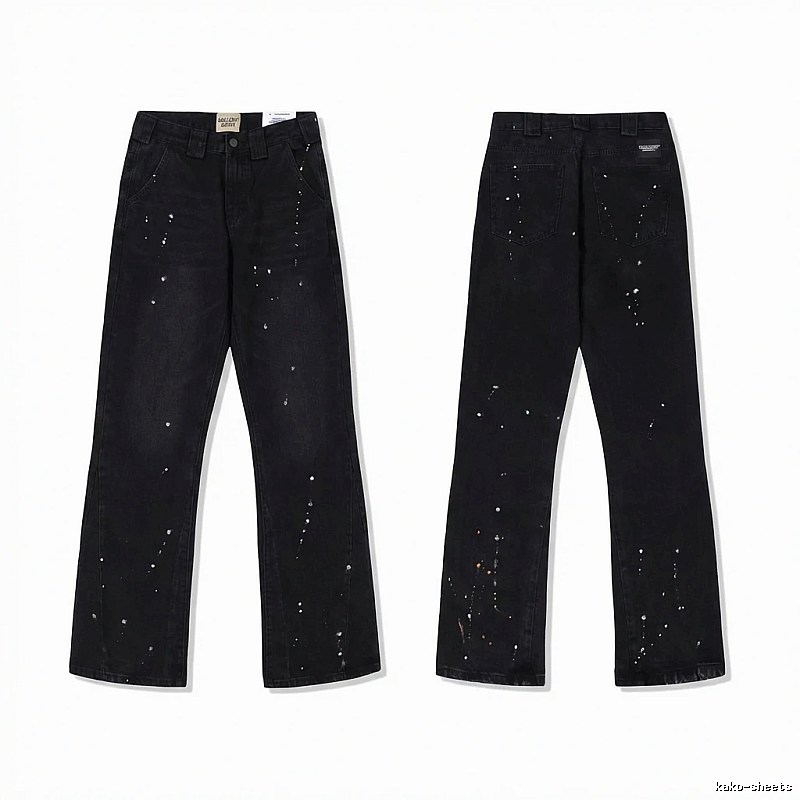 Gallery Dept ink - splashing style black jeans