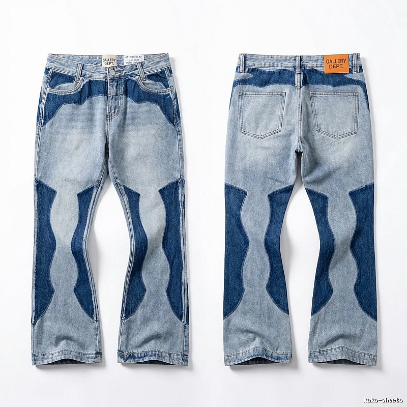 Gallery Dept. patchwork and color - blocking jeans
