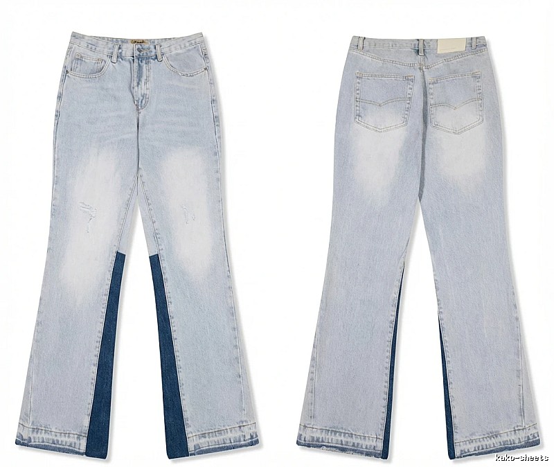 Gallery Dept Patchwork Wide-Leg Jeans