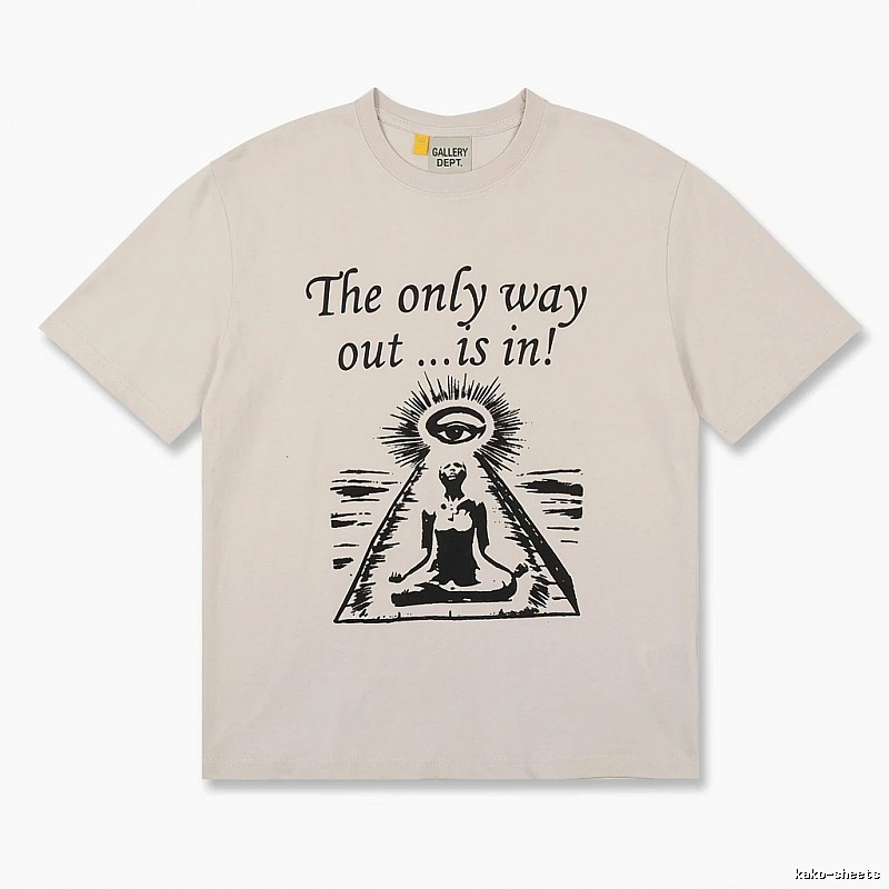 Gallery Dept Trendy Cool Style Off-white T-shirt