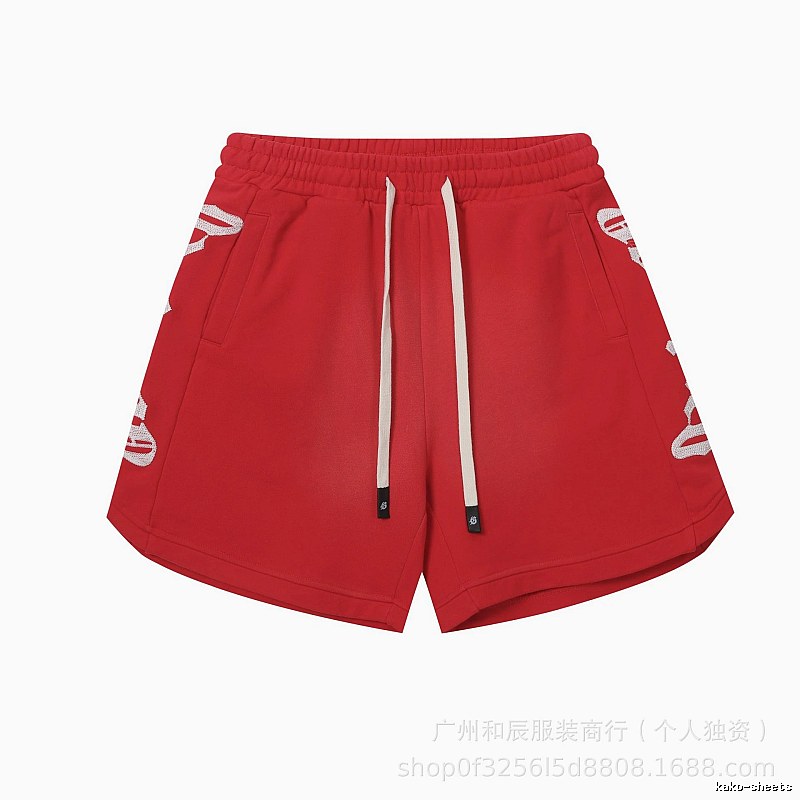 Godspeed Printed Street Style Red Shorts