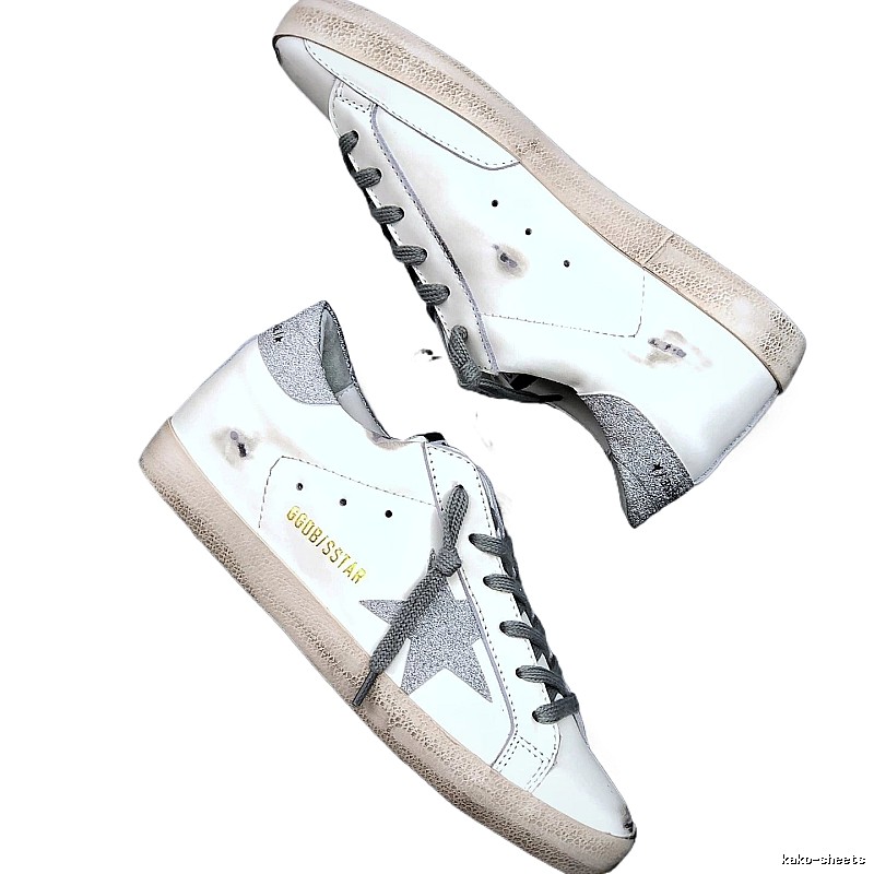Golden Goose Dirty Vintage White Sneakers