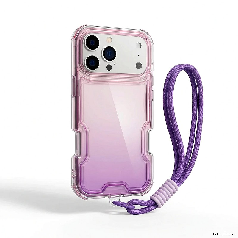 Gradient and Transparent Style iPhone Case for Trendy Brands
