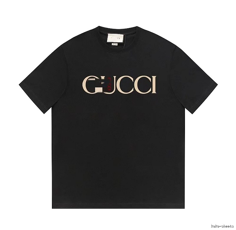 Gucci Classic Print Vintage Style Black T-Shirt