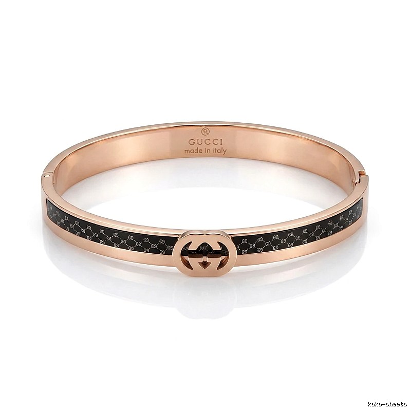 Gucci Double G Vintage Rose Gold Bracelet