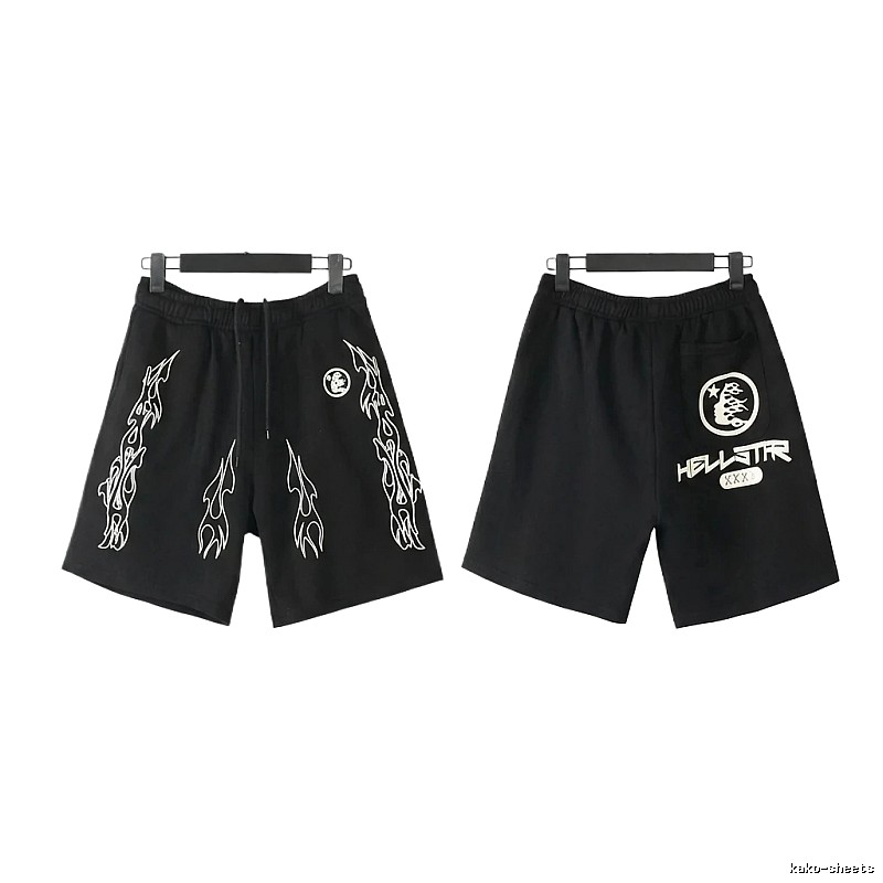Hellstar dark style printed shorts