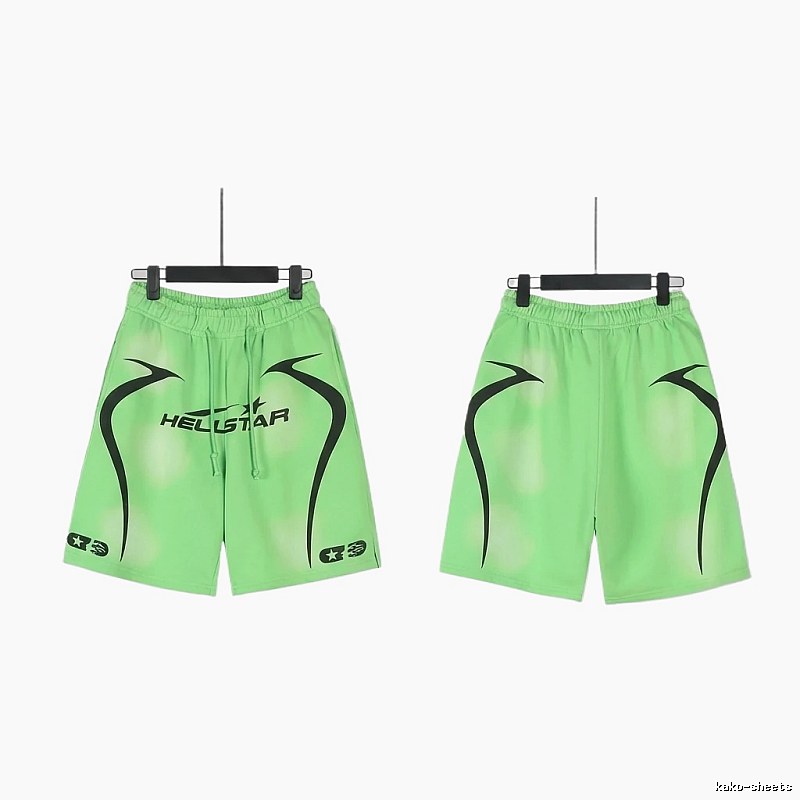 Hellstar Trendy Fluorescent Green Shorts