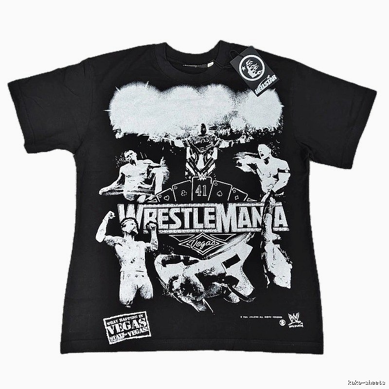 Hellstar WrestleMania Street Style Black T-Shirt