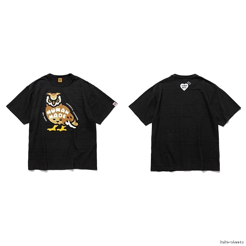 Human Made Weekend Heart logo T-shirt Black Green Human for Seasonal Looks