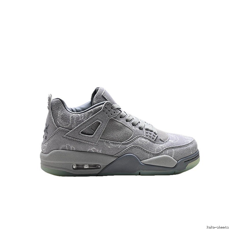 Jordan 4 Retro Style Grey Shoes