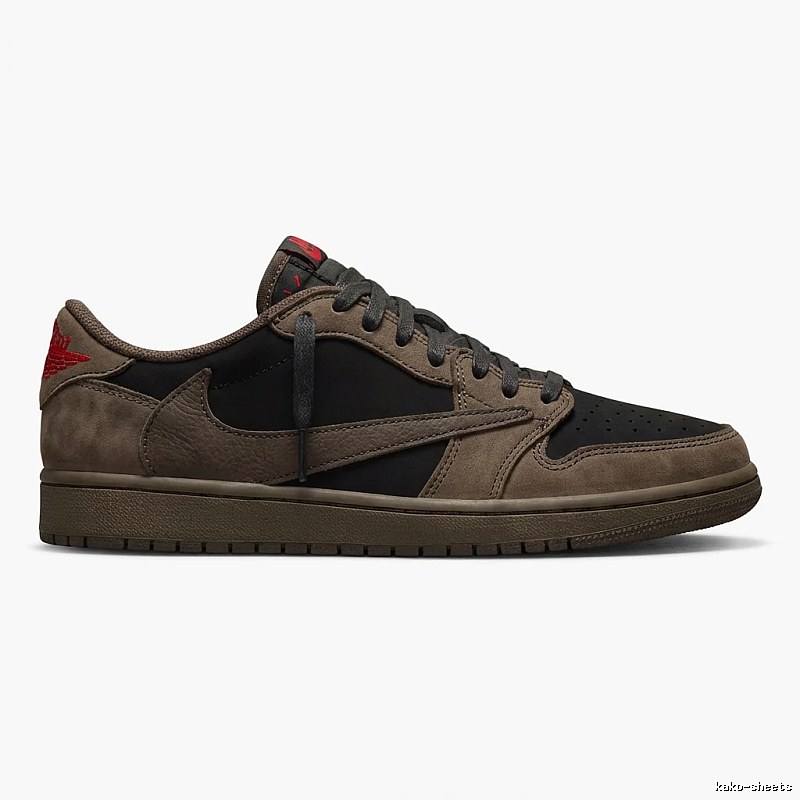 Jordan AJ1 Retro Brown and Black Athletic Shoes