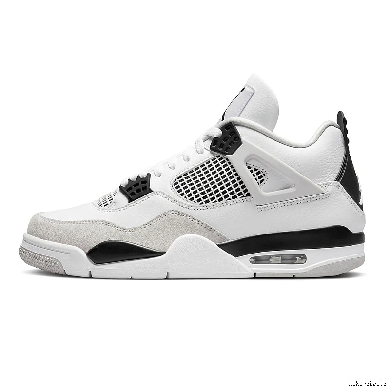 Jordan AJ4 Black and White Retro Sports Shoes