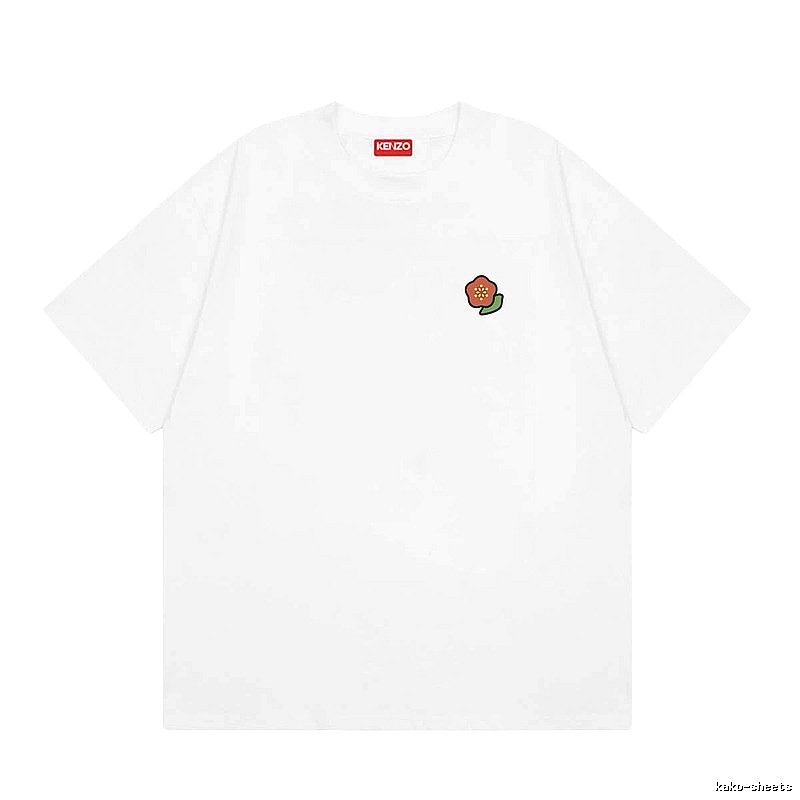 KENZO Crabapple Blossom Casual Style White Short Sleeve T-shirt