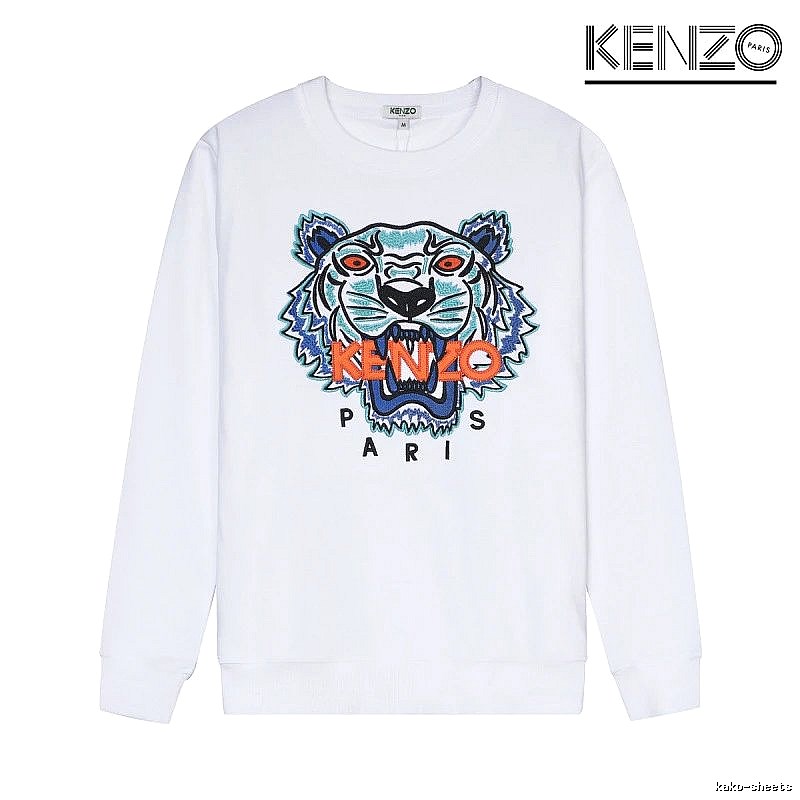 Kenzo Style Kc16 Tiger SweatShirt Coffee Run Graphic