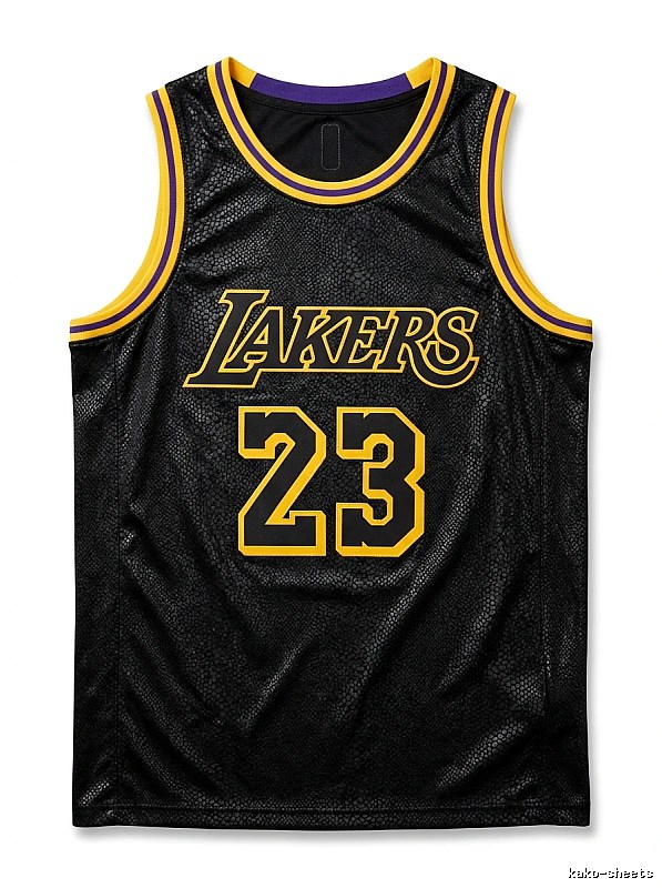 LBJ Lakers retro-style jersey