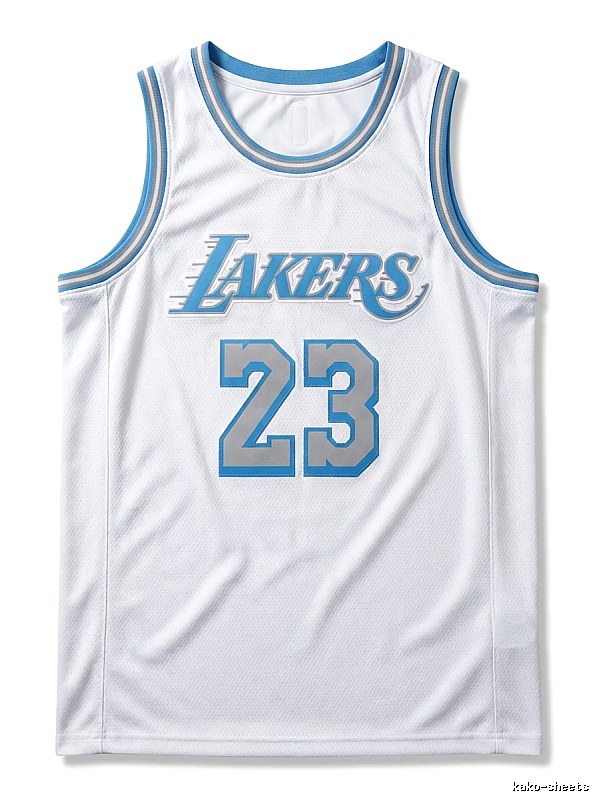 LBJ Lakers retro white jersey
