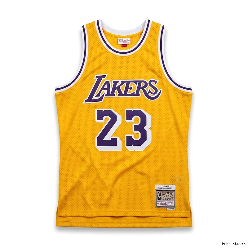 LBJ Lakers retro yellow jersey