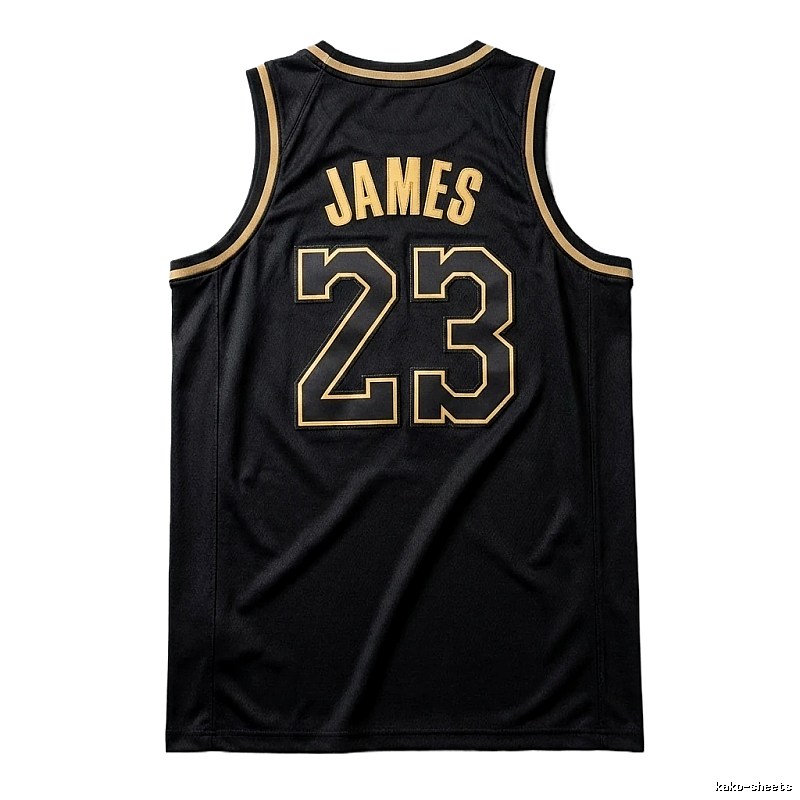 LBJ No.23 black basketball jersey