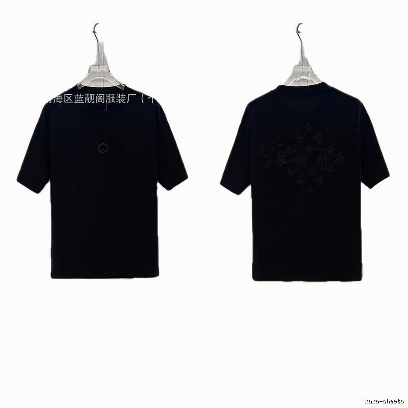 Louis Vuitton Monogram Trendy & Cool Black Short-sleeve T-shirt