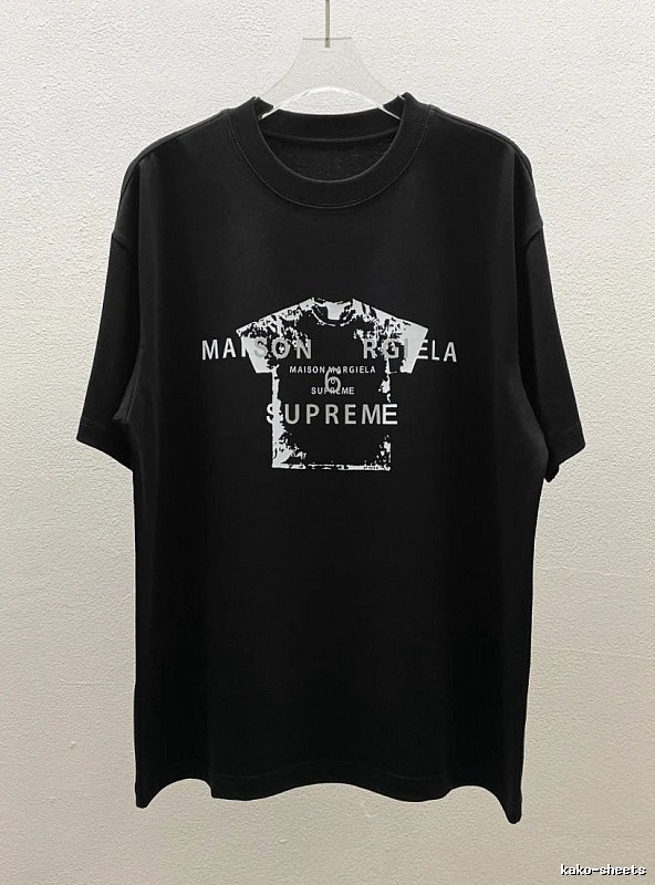 Maison Margiela Co-branded Street-style Black T-Shirt