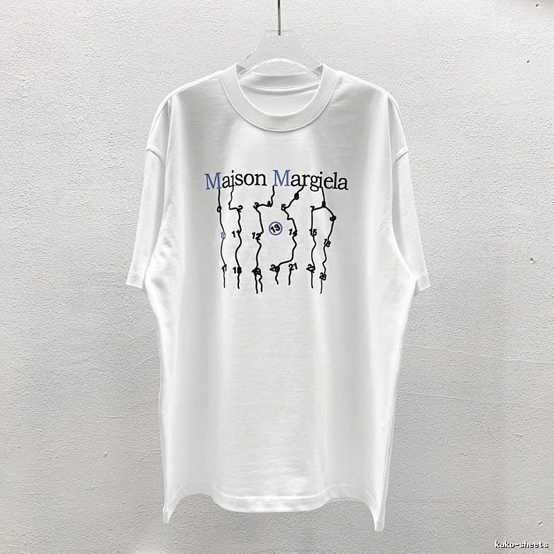 Maison Margiela Digital Trendy Cool Style White T-Shirt
