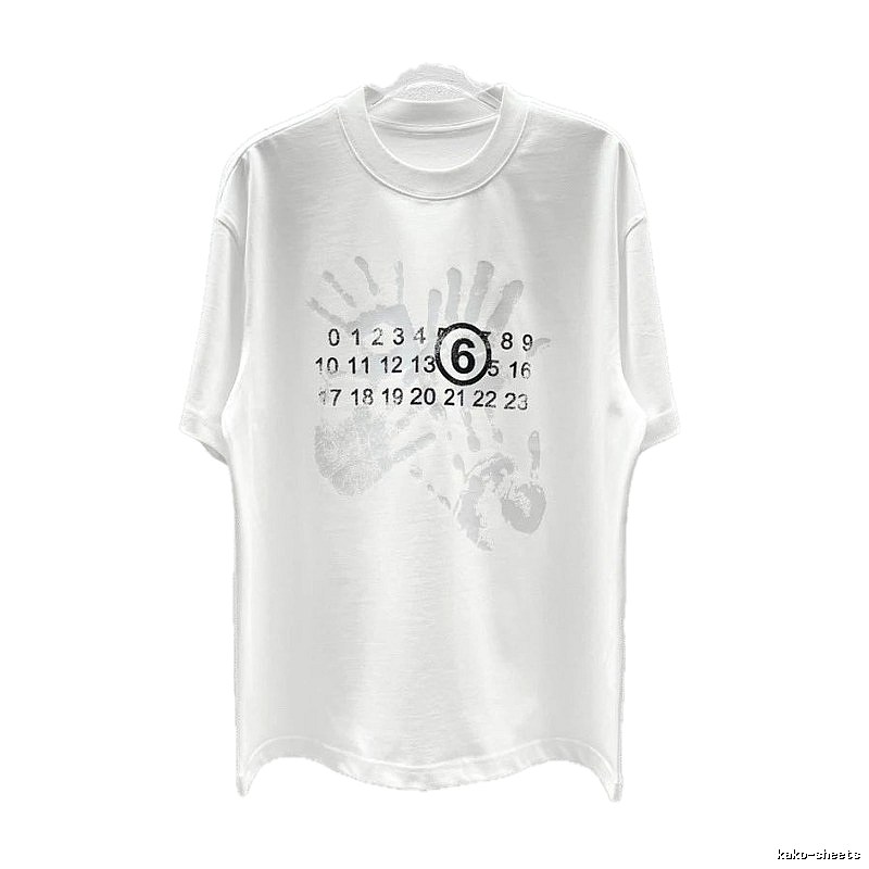 Maison Margiela MM6 Street Style White T-Shirt
