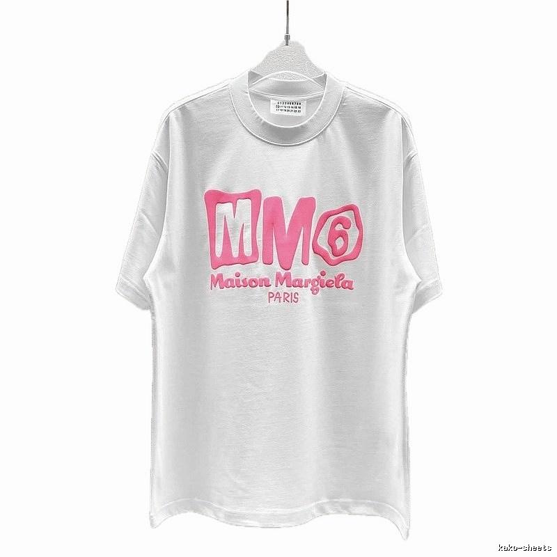 Maison Margiela MM6 Streetwear Brand White Short-sleeve T-shirt