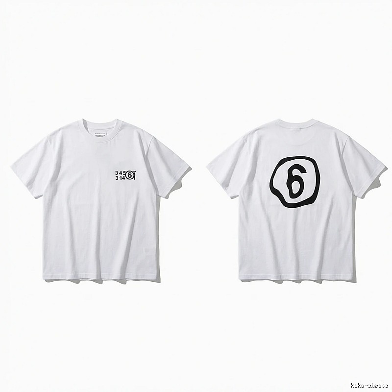 Maison Margiela white T-shirt with digital printing
