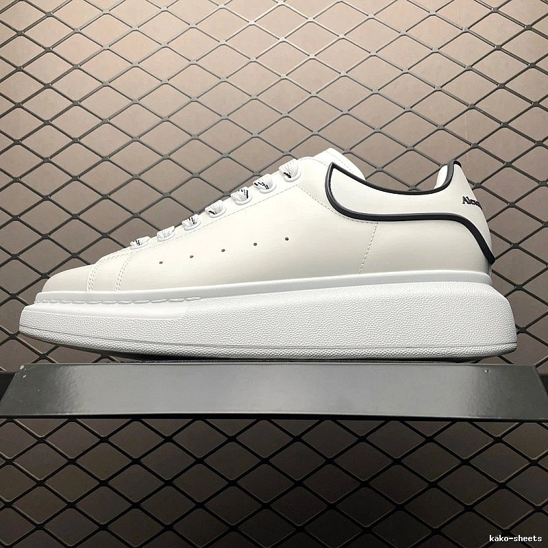 McQueen Oversized Sneakers in White and Black, Finished with Statement Proportions